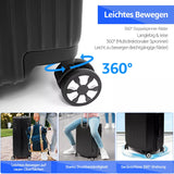 Vierteiliges Black Style Business Kofferset! 4-tlg. Komplettpreis. Sonderposten.