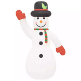 Schneemann - aufblasbar. Mit LED-Beleuchtung. Bester Blickfänger. 1,95 - 10 Meter Höhe.