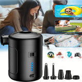 Elektrische USB Akkupumpe 6000mAh Luftpumpe Pool Schlauchboote Luftmatratze Gebläse
