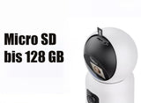 Überwachungskamera mit 2 Doppel-Objektiv und Bildschirm 6MP WLAN PTZ HD IP Kamera PIR Schwenkbar