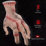 Halloween Grusel Hand vernarbt. Realistisch 21 cm mit Soundfunktioin