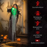 Halloween Hängendes Monster 183 cm mit LED-Lichter Soundfunktion