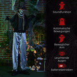 Halloween Dekoration Skelett Bräutigam 100 cm mit Geräuschen, Sound, Augenglühen