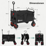 Bollerwagen Faltbar Gartenwagen Handwagen Strandwagen Klappbar Transportwagen