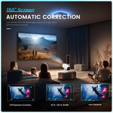 Mini-Beamer 4K UHD Heimkino Projektor LCD 5G WiFi Bluetooth Taschenkino für Iphone und Android