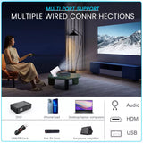 Mini-Beamer 4K UHD Heimkino Projektor LCD 5G WiFi Bluetooth Taschenkino für Iphone und Android
