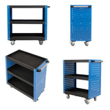Werkstattwagen Servicewagen 3 Etagen – Stahl. Super preiswert. 70x39x79 cm.