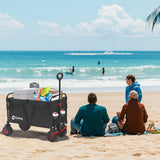 Bollerwagen Faltbar Gartenwagen Handwagen Strandwagen Klappbar Transportwagen