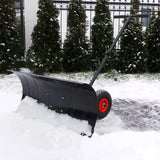 Effizienter Schneeschieber mit Rollen: Räumen Sie Schnee 3-4 mal schneller – Mit Luftbereifung