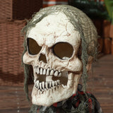 Halloween Dekoration Skelett 70 cm Halbkörper LED-Lichter Soundfunktion