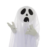 Halloween 3er Set Geister-Hofpfahl mit LED-Lichtern