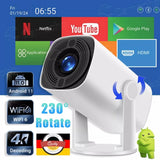 Mini-Beamer 4K UHD Heimkino Projektor LCD 5G WiFi Bluetooth Taschenkino für Iphone und Android