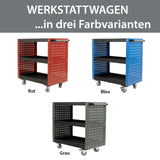 Werkstattwagen Servicewagen 3 Etagen – Stahl. Super preiswert. 70x39x79 cm.