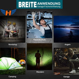 Extrem helle professionelle Akku-LED-Arbeitsleuchte 7 Zoll – 59 LEDs / 180 W. Passend zu unseren Akkus.