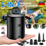 Elektrische USB Akkupumpe 6000mAh Luftpumpe Pool Schlauchboote Luftmatratze Gebläse