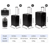 Vierteiliges Black Style Business Kofferset! 4-tlg. Komplettpreis. Sonderposten.