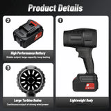 Black Edition Akku-LaubbläserBläser Pistolen-Laubbläser Extrempower mit bis zu 210 km/h. 2 Akus