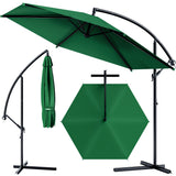 Ampelschirm ALU Ø300cm. Marktschirm mit Kurbel. Verschiedene Farben.