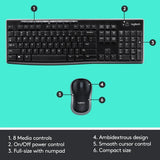 Deutsche Logitech MK Wireless Combo Funk-Tastatur plus Maus-Set. QWERTZ