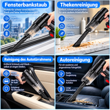 Autostaubsauger mit Akkus. Schluss mit Krümeln & Schmutz im Auto! Handstaubsauger für zu Hause und Büro.