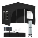 Faltpavillon wasserdicht. Pop Up. Mit 4 Seitenteilen. 3x3 Meter. Gartenzelt. Partyzelt. UV50+ Schutz. Einfaches Faltsystem.