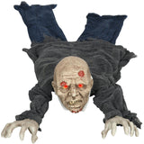 Halloween Dekoration heulender, kriechender Zombie 159 cm LED-Lichter Soundfunktion