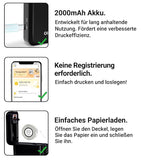 X1 Etikettendrucker – Mini Bluetooth Labeldrucker (Thermal, ohne Tinte) – Schwarz