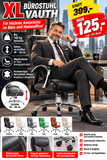Leder-Chefsessel VAUTH, höhenverstellbar, Wippfunktion, Gasdruckfeder bis 140 kg