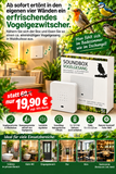 Soundbox Vogelgezwitscher mit Bewegungsmelder – Vogelgesang & Waldgeräusche für Bad, WC, Büro & Gastronomie