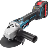 Akku-Flex. Akku-Winkelschleifer. Mit 2 Akkus und Ladestation. 21V. Für 125 mm Scheiben.