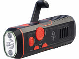 Taschenlampe Outdoor mit Kurbel inkl. Solar-Radio Kurbelradio. Überall einsetzbar. Unabhängig. Mit Sirene 120 db