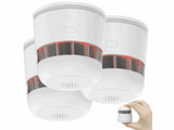 3er-Set Designer Mini-Rauchwarnmelder, 85 dB Alarm, 10 Jahre Batterie, EN 1460. Nur 5,2 cm.