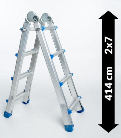 Mehrzweck Teleskop-Klappleitern 414 cm - 587 cm