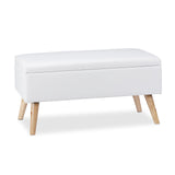 Sitztruhe 40 Liter. 80 x 40 x 39,5 cm. Mit Stauraum, Sitztruhe, Sitzhocker mit Leder-Polsterung.