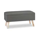 Sitztruhe 40 Liter. 80 x 40 x 39,5 cm. Mit Stauraum, Sitztruhe, Sitzhocker mit Leder-Polsterung.