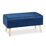 Sitztruhe 40 Liter. 80 x 40 x 39,5 cm. Mit Stauraum, Sitztruhe, Sitzhocker mit Stoff-Polsterung.