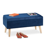 Sitztruhe 40 Liter. 80 x 40 x 39,5 cm. Mit Stauraum, Sitztruhe, Sitzhocker mit Stoff-Polsterung.