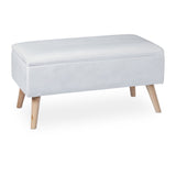 Sitztruhe 40 Liter. 80 x 40 x 39,5 cm. Mit Stauraum, Sitztruhe, Sitzhocker mit Stoff-Polsterung.