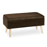 Sitztruhe 40 Liter. 80 x 40 x 39,5 cm. Mit Stauraum, Sitztruhe, Sitzhocker mit Stoff-Polsterung.