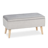 Sitztruhe 40 Liter. 80 x 40 x 39,5 cm. Mit Stauraum, Sitztruhe, Sitzhocker mit Stoff-Polsterung.