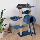 Mittelgroßer Katzenkratzbaum Kletterbaum Sisal, 100cm, 4 verschiedene Farben