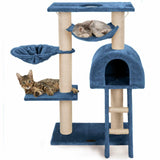 Mittelgroßer Katzenkratzbaum Kletterbaum Sisal, 100cm, 4 verschiedene Farben