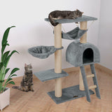 Mittelgroßer Katzenkratzbaum Kletterbaum Sisal, 100cm, 4 verschiedene Farben