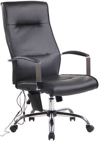 Massagesessel als Leder-Chefsessel PORTO (Lager-Räumung wegen Überhang.)