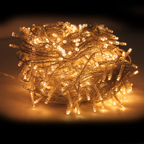 LED Lichterkette für Innen- und Außenbereich 50 Meter, warmweiß