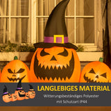 Helloween-Gartendeko Kürbisfamilie mit Gebläse wetterfest 2,45 x 0,60 x 1,25 m