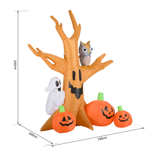 Geisterfamilie Halloweendeko mit Gebläse 2,55 x 0,40 x 1,30 m –  Poochy-Couture