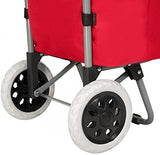 Einkaufstrolley Einkaufsroller klappbar - Rot oder schwarz