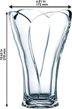 Schwere Vase Calypso aus Glas, ca. 27 cm Höhe. Kristallglas.