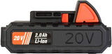 Akku Turbinen Laubbläser mit 40 Volt (2x 20V), 2x 2,0 Ah Lithium-Ionen Akku, 2 Stufen Drehzahlregulierung, hochwertiger Digital-Motor, Anti-Vibrationsgriff, incl. Akkus und Schnell-Ladegerät